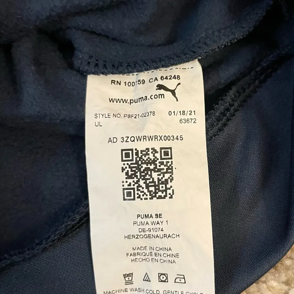 Puma Kids 2T Navy and Orange zip up hoodie Like new Active kids Toddler